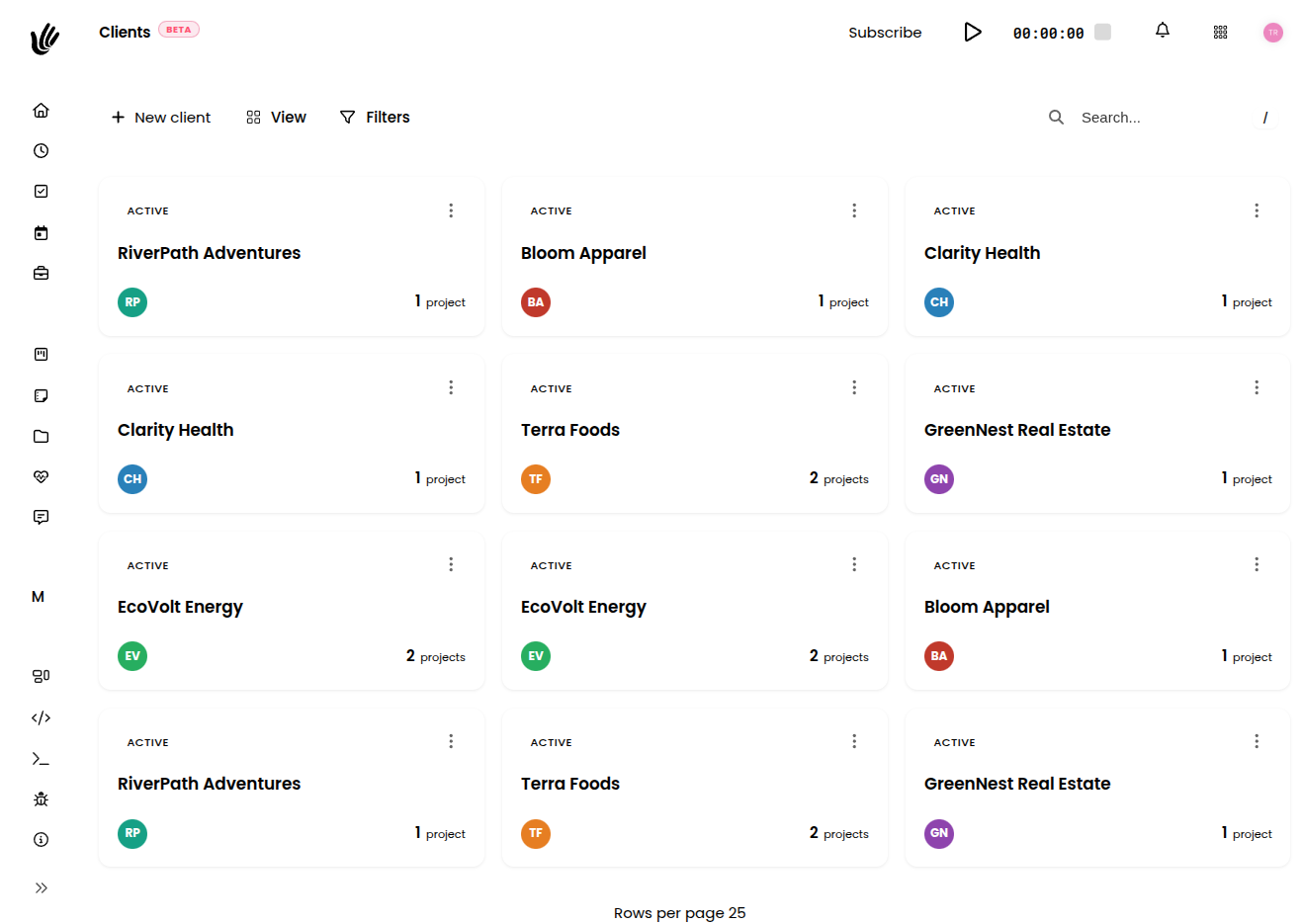 Client management software in Heyweek