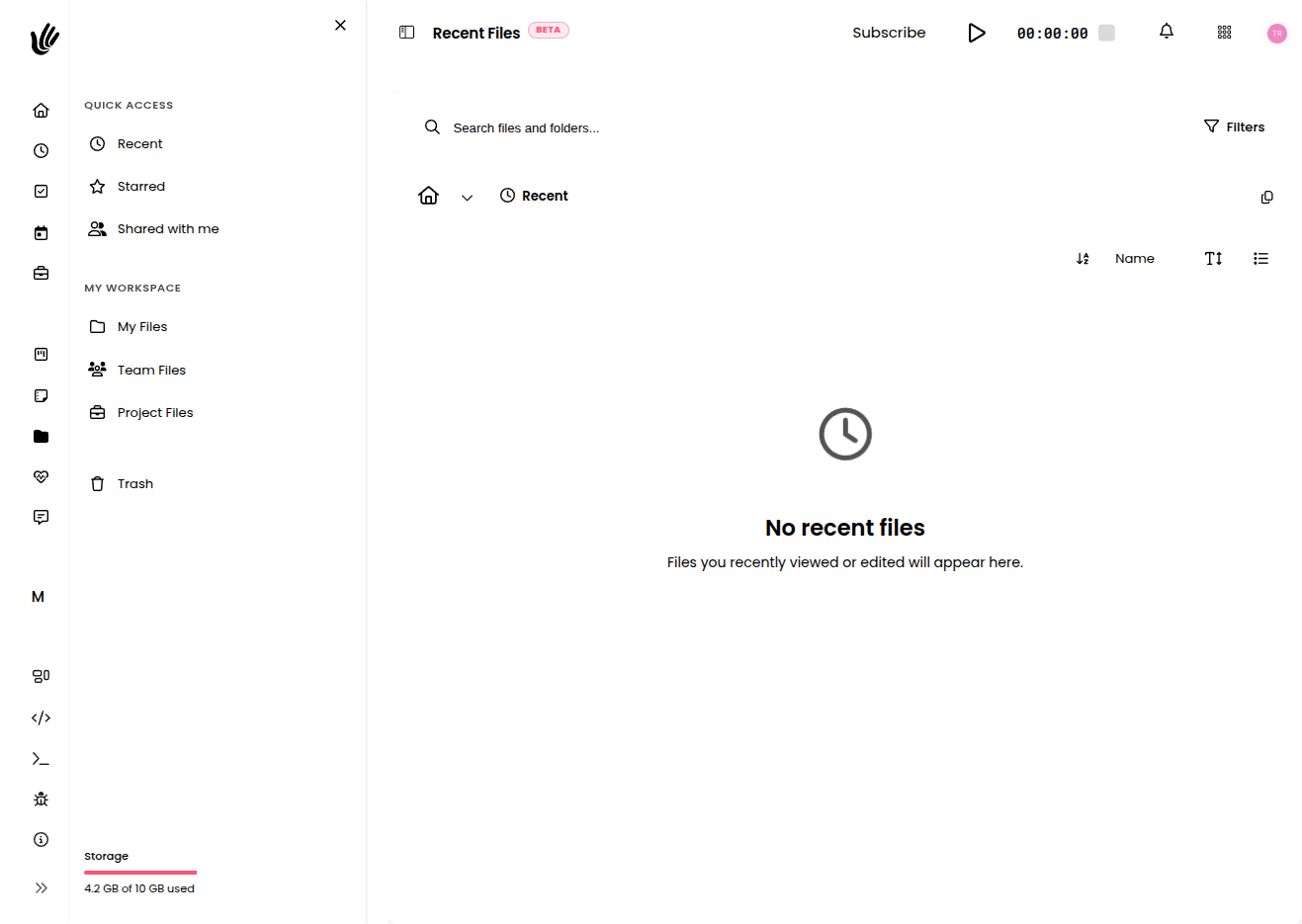 File sharing for teams in Heyweek