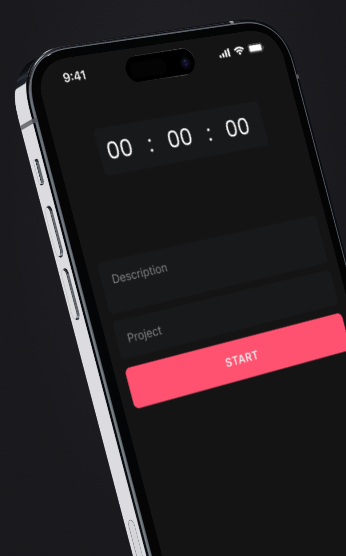 Heyweek mobile app time tracking