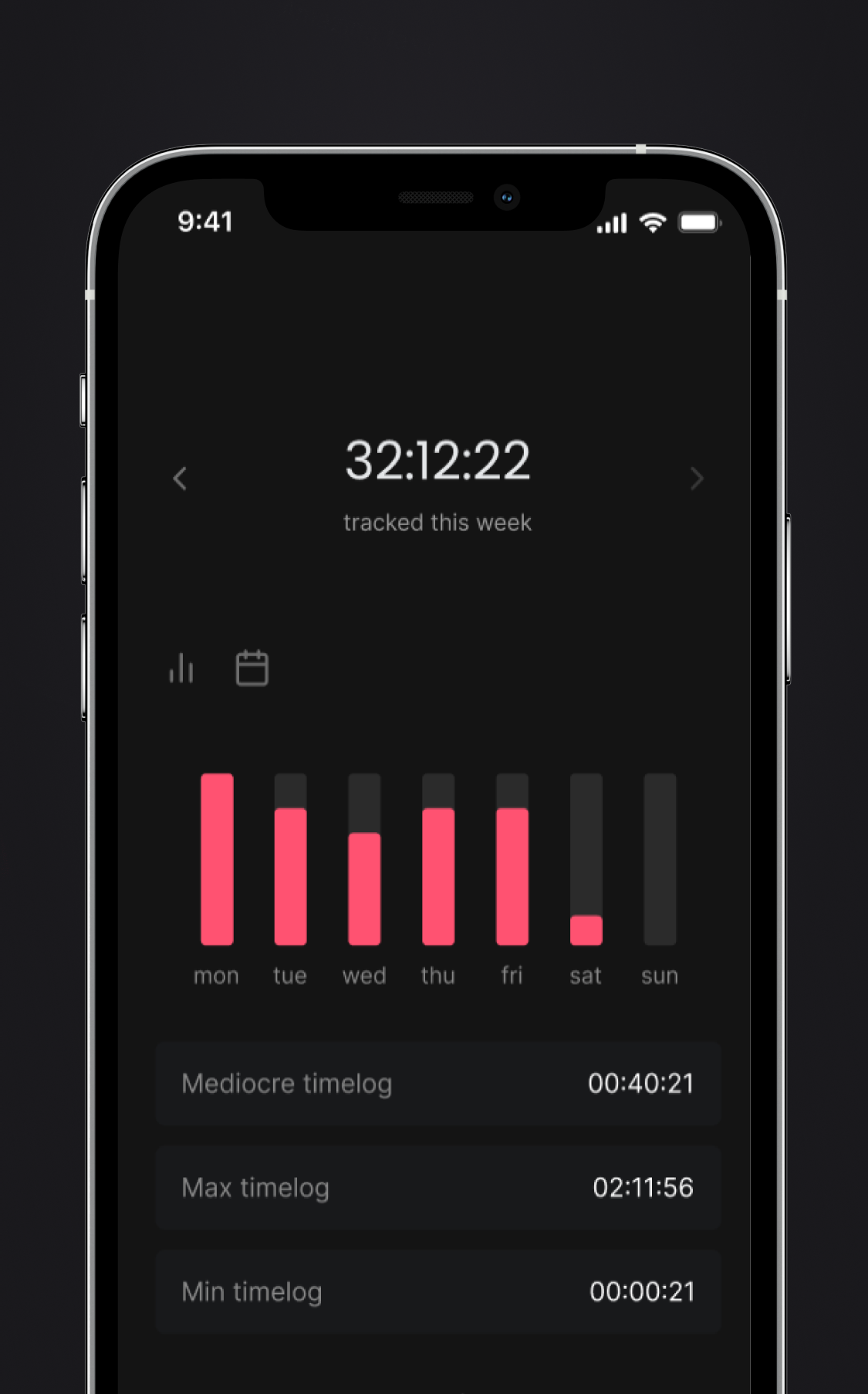 Heyweek mobile app project view